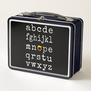 Anti-Trump Alphabet - Nope V Metal Lunch Box