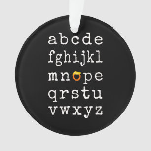 Anti-Trump Alphabet - Nope V Ornament