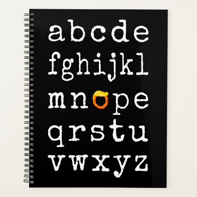 Anti-Trump Alphabet - Nope V Planner (Front)