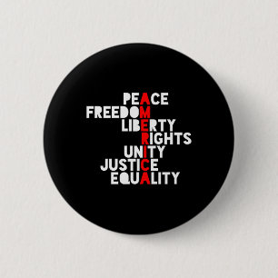 Anti-trump America Meaning 6 Cm Round Badge