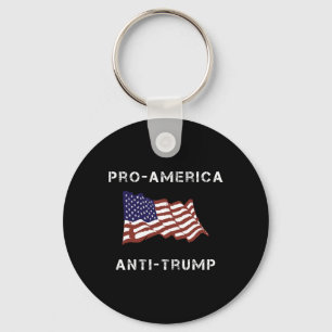 Anti-trump American Usa Flag Key Ring