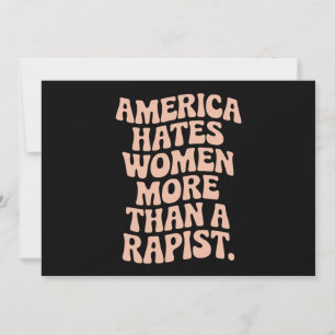 Anti Trump Anti MAGA Protest Feminist Activist  Invitation