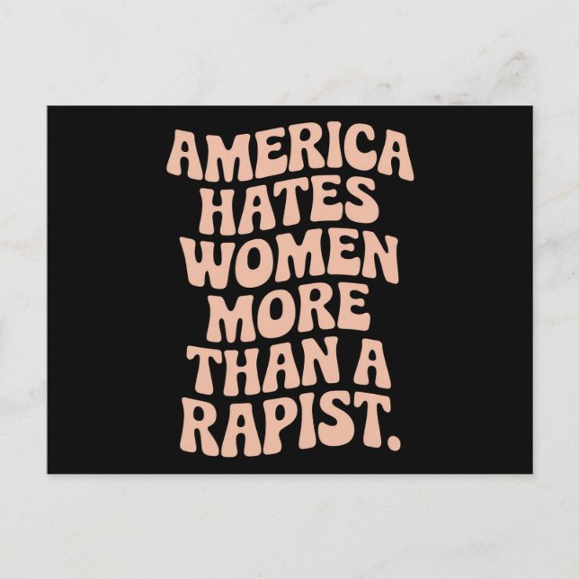 Anti Trump Anti MAGA Protest Feminist Activist  Postcard (Front)
