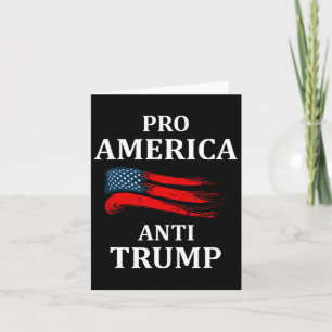 Anti-trump Anti Trump 2024 American Usa Flag Card