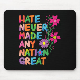 Anti Trump Artistic Floral Democrat President Libe Mouse Pad