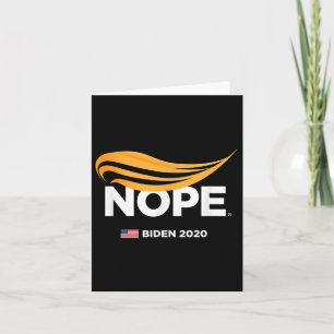 Anti-trump, Biden 2020, Trump Nope, Trump No, Card