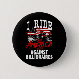 Anti Trump Biker Pro-democracy Resist Against Bill 6 Cm Round Badge