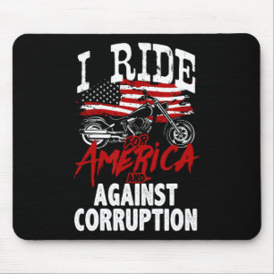 Anti Trump Biker Resist Against Corruption Protest Mouse Pad