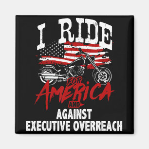 Anti Trump Biker Resist Against Executive Overreac Magnet