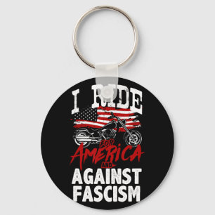 Anti Trump Biker Resist Against Fascism Protest Key Ring