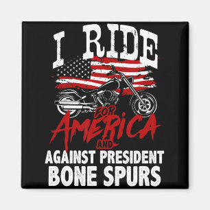 Anti Trump Biker Resist Against President Bone Spu Magnet
