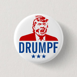 Anti-Trump Button: "DRUMPF" 3 Cm Round Badge