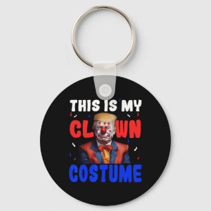 Anti Trump Clown Costume Funny Halloween President Key Ring