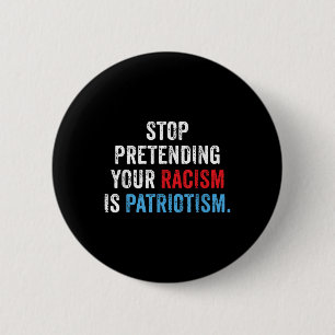 Anti Trump Co Uni-adults Anti-racism , Black, Smal 6 Cm Round Badge