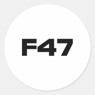 Anti Trump F47 Collection Bold Resist Project 2025 Classic Round Sticker