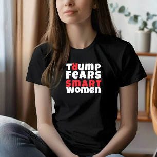 Anti trump feminist protest slogan red black T-Shirt