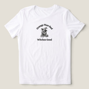 Anti Trump Feminist Whimsy Witch Coffee Lover Gift Tri-Blend Shirt
