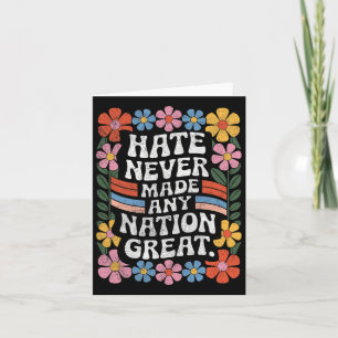 Anti Trump Floral Democrat President Liberal 4 Card