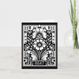 Anti Trump Floral Resist 8647 86 47 Impeach Trump Card