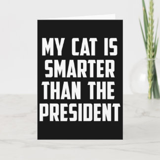 Anti Trump For Men And Women With Cats  Card