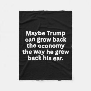Anti-Trump Funny Sarcastic Political Humour Satire Fleece Blanket
