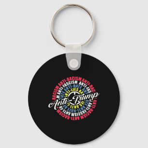 Anti Trump Hate Lies And Fascism Resist Election  Key Ring