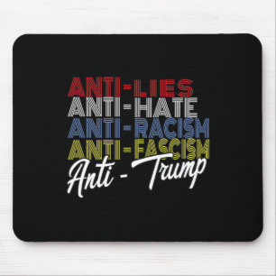 Anti Trump Hate Lies And Fascism Resist Vote Nov 5 Mouse Pad