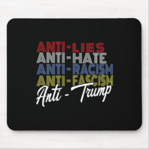 Anti Trump Hate Lies And Fascism Resist Vote Nov 5 Mouse Pad