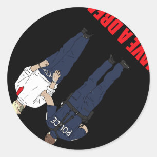 Anti Trump I Have A Dream Police Arrest Trump Poli Classic Round Sticker
