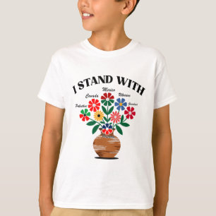 Anti Trump I Stand With Canada Mexico Greenland Uk T-Shirt