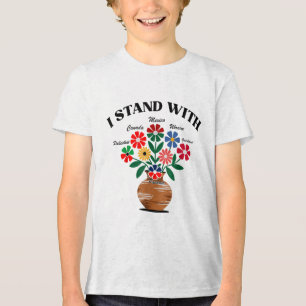 Anti Trump I Stand With Canada Mexico Greenland Uk Tri-Blend Shirt