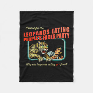 Anti-trump I Voted For Leopards Eating Peoples Fleece Blanket