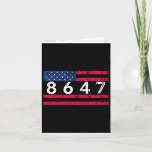 Anti Trump Impeach 47 8647 86 47 47th President Us Card