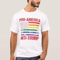 Anti Trump LGBT Pride US Flag Pro America Liberal