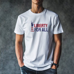 Anti-Trump merch protest flag blue red T-Shirt