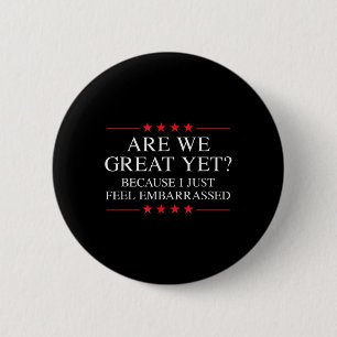 Anti Trump Merchandise For Liberals & Progress 6 Cm Round Badge