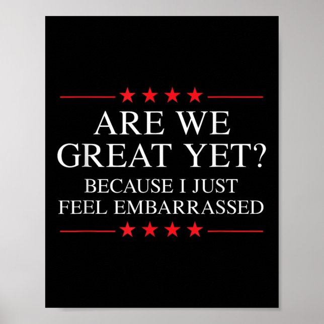 Anti Trump Merchandise For Liberals &amp; Progress Poster (Front)