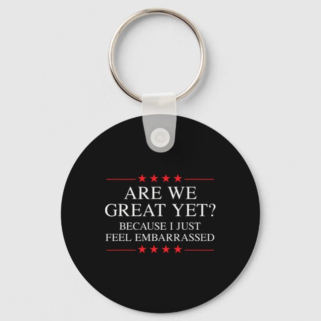 Anti Trump Merchandise For Liberals And Progressiv Key Ring (Front)