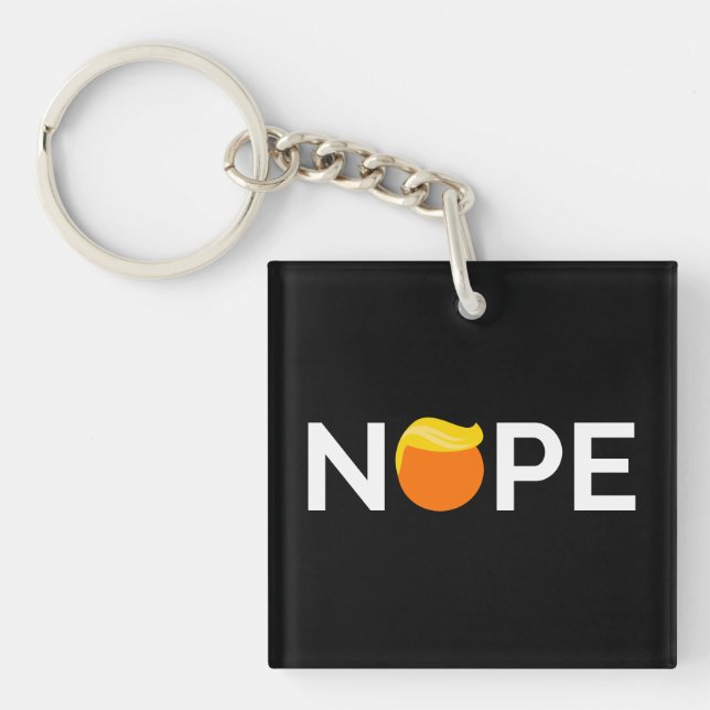Anti-Trump - Nope Edition Key Ring (Front)