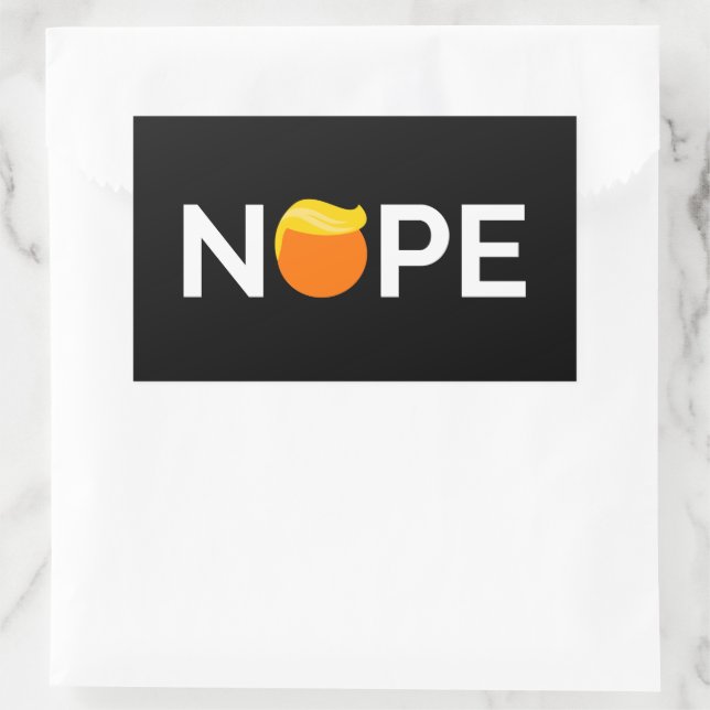 Anti-Trump - Nope Edition Rectangular Sticker (Bag)