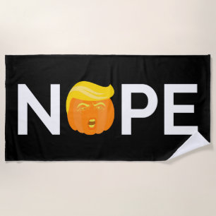 Anti-Trump - Nope Halloween Edition I Beach Towel