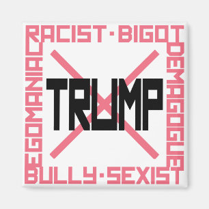 Anti-Trump Pink Magnet