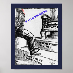 Anti Trump Political Cartoon - Altered old cartoon Poster