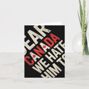 Anti Trump Political Protest Card