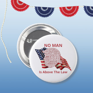 Anti-Trump Political Word Cloud  6 Cm Round Badge