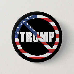 Anti-Trump Pro-Democracy 6 Cm Round Badge