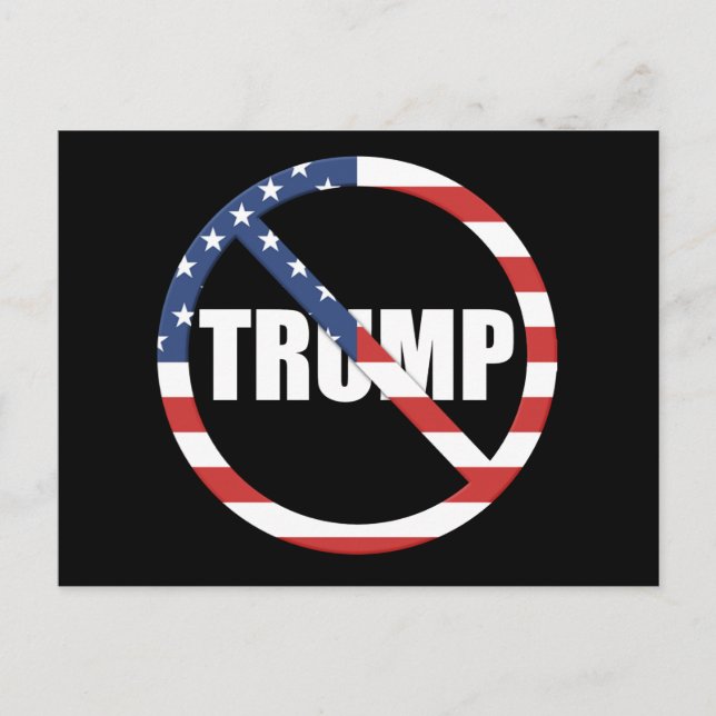 Anti-Trump Pro-Democracy Postcard (Front)