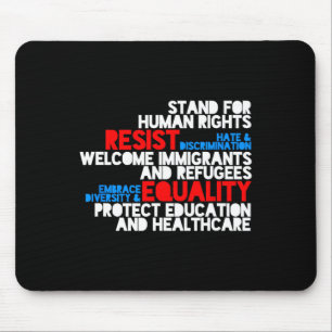 Anti Trump Protest Human Rights Resist  Mouse Pad