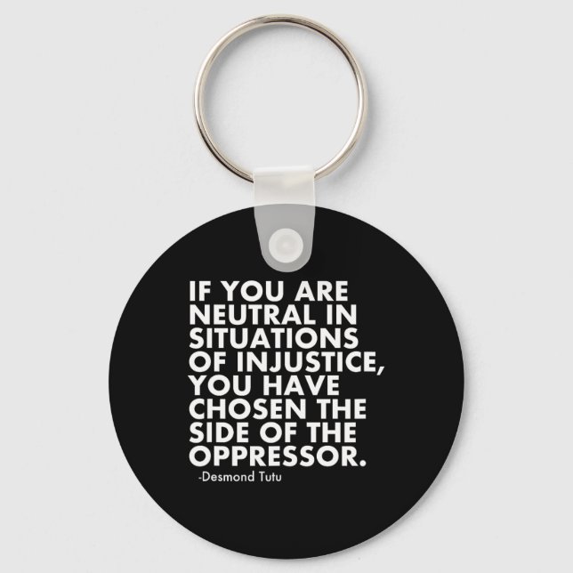 Anti Trump Protest  Key Ring (Front)