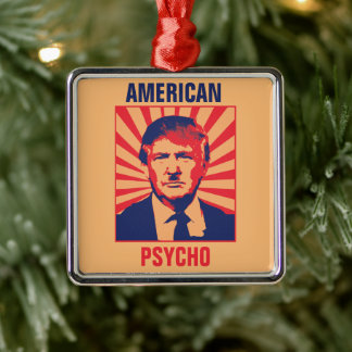 Anti-Trump Psycho Metal Tree Decoration